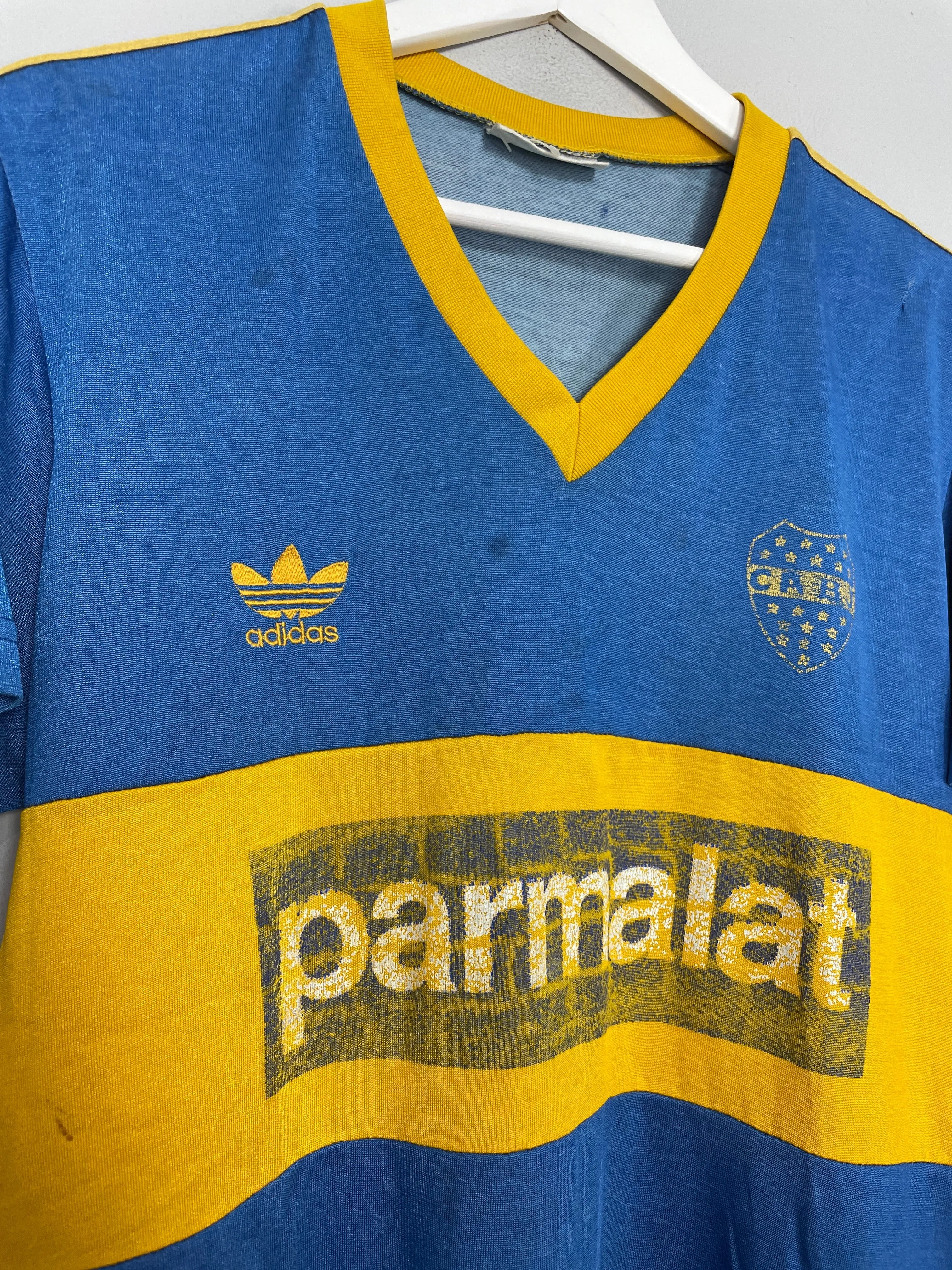 1991/92 BOCA JUNIORS HOME SHIRT (L) ADIDAS