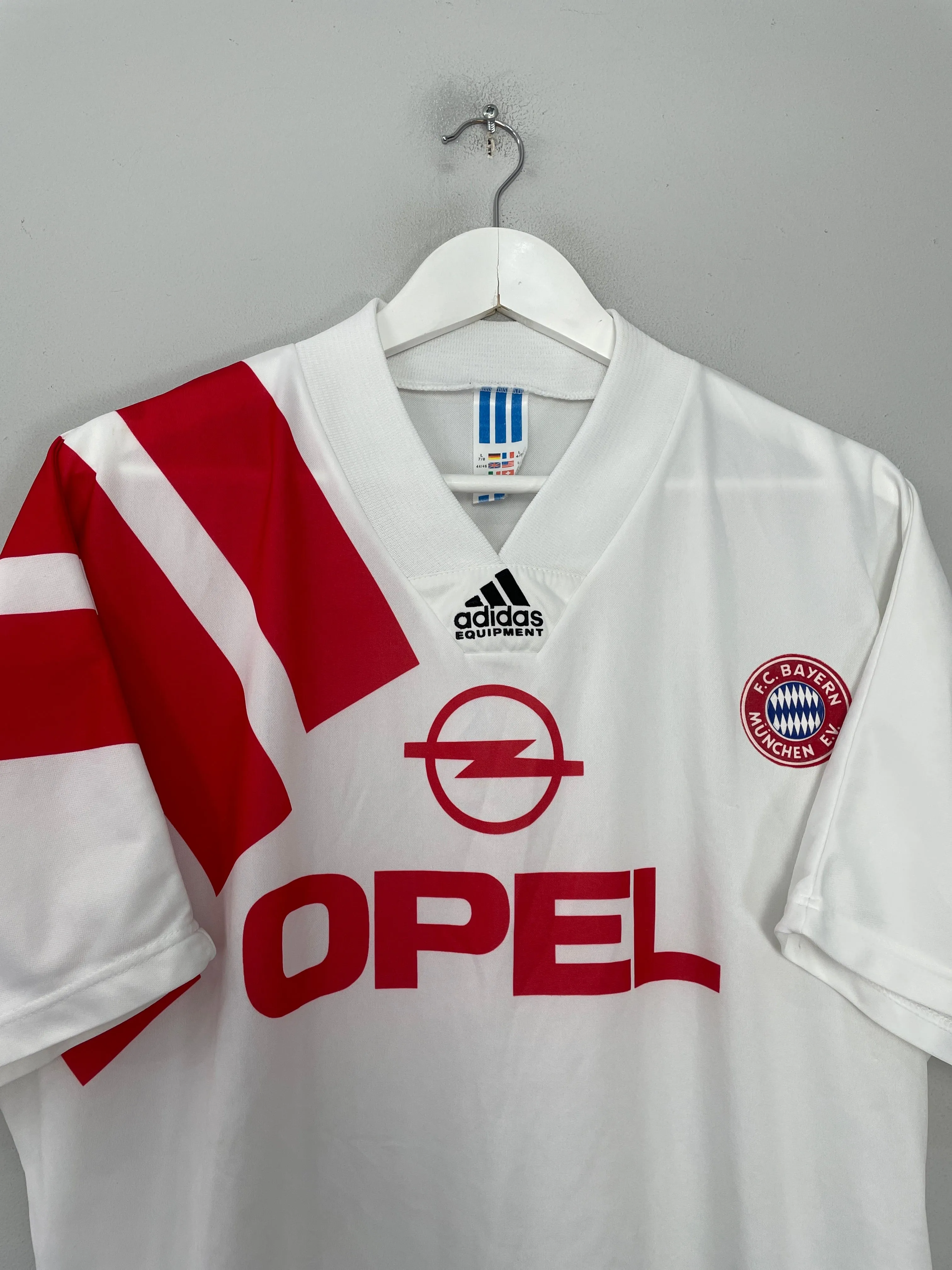 1991/93 BAYERN MUNICH AWAY SHIRT (XL) ADIDAS