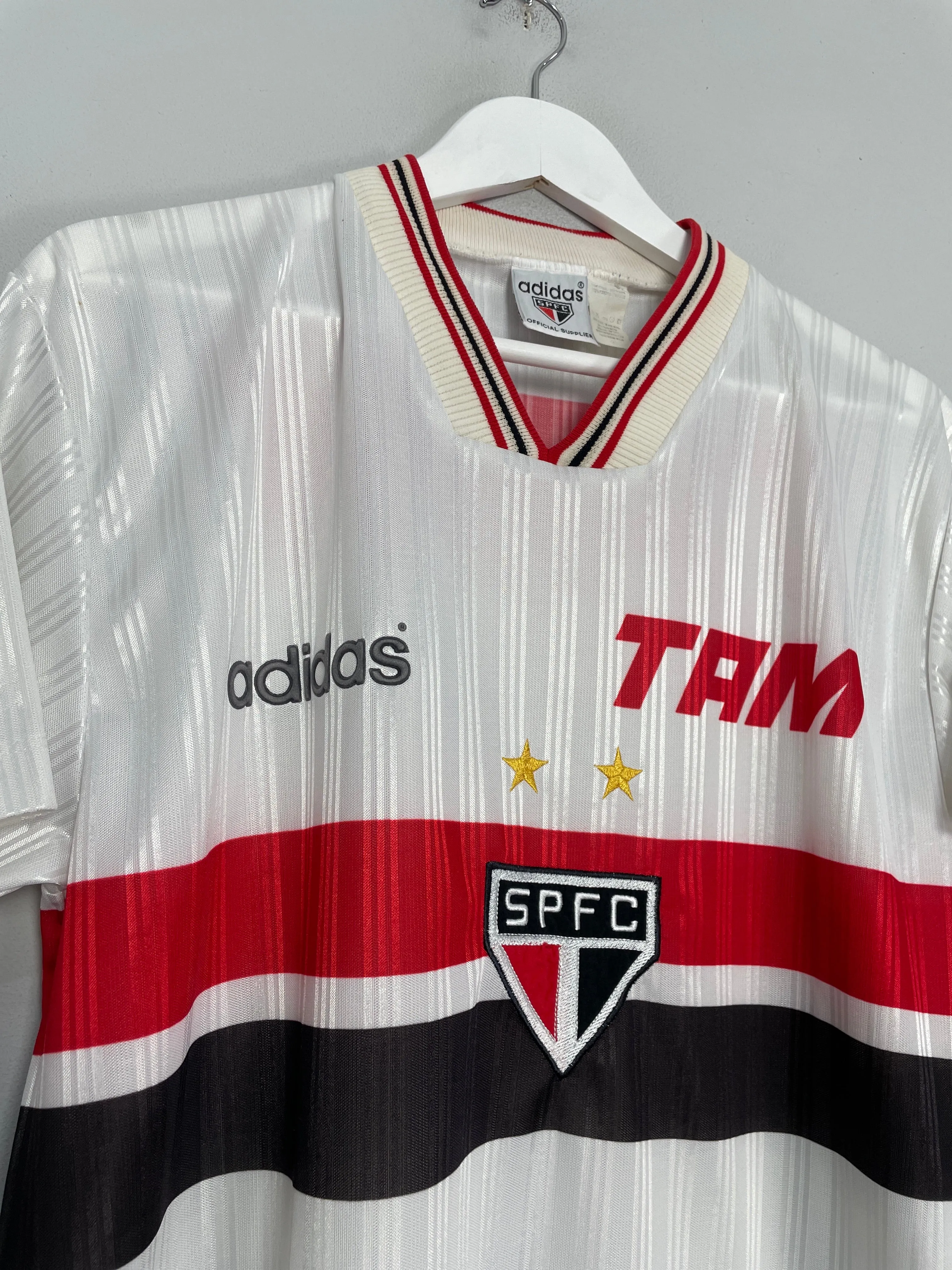 1995/96 SAO PAULO HOME SHIRT (L) ADIDAS