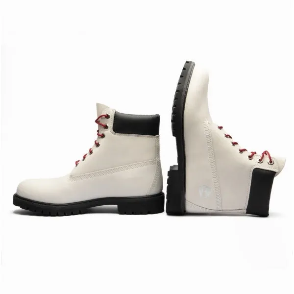 6" PREMIUM Mens Leather Boots White