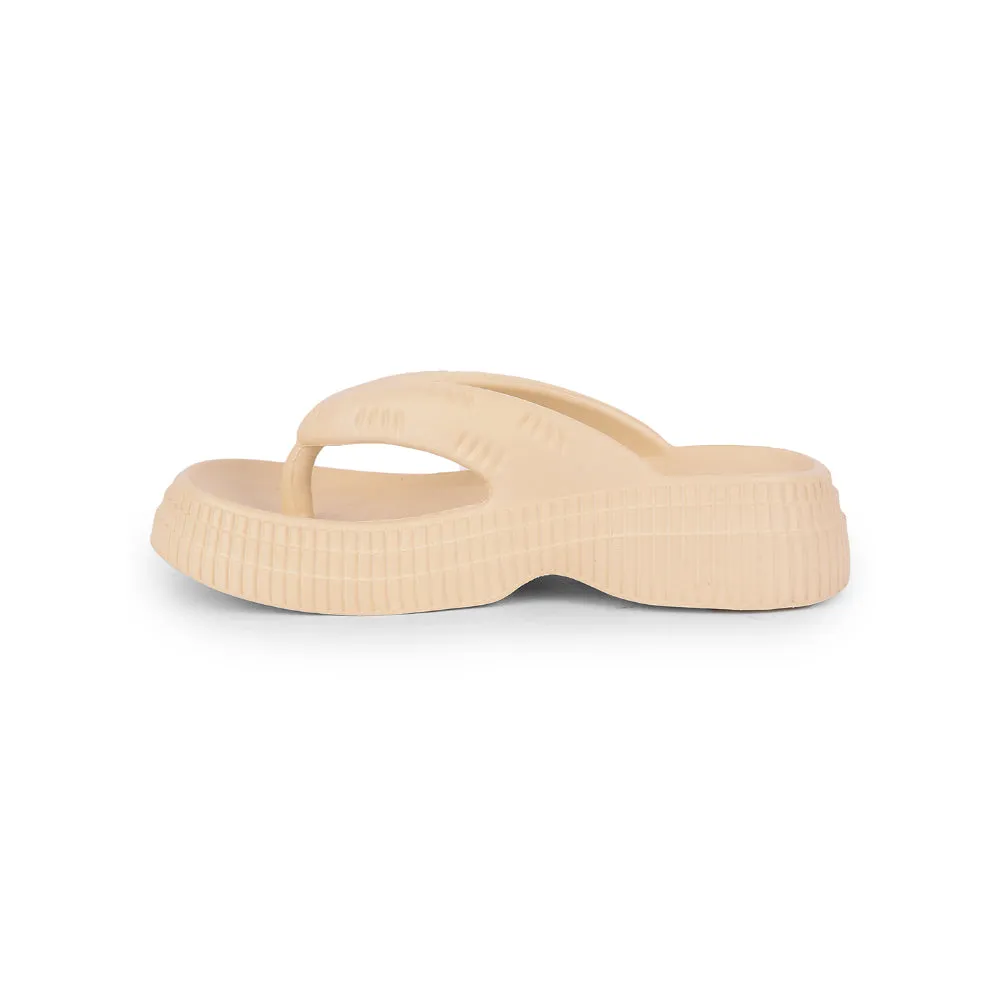 Beige Casual Womens Flip Flop: Liberty A-HA ZQ-SH-011 - with improved modifiers.