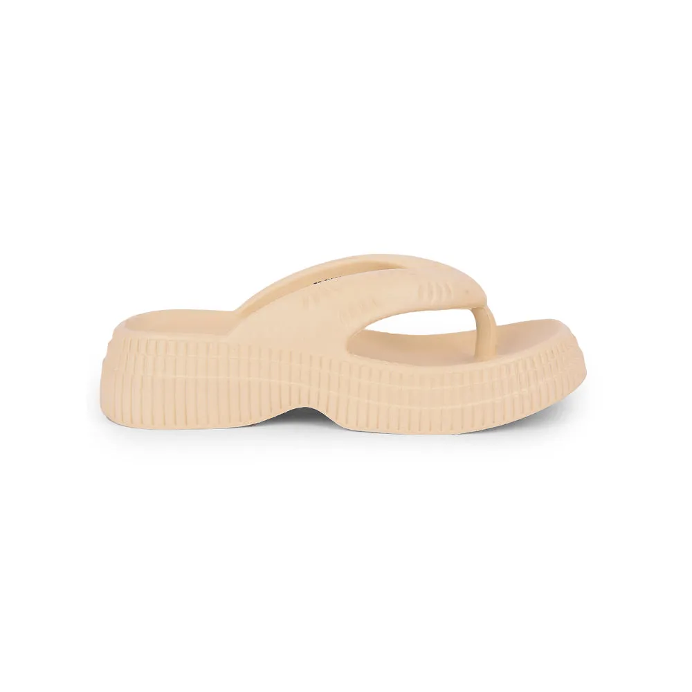 Beige Casual Womens Flip Flop: Liberty A-HA ZQ-SH-011 - with improved modifiers.