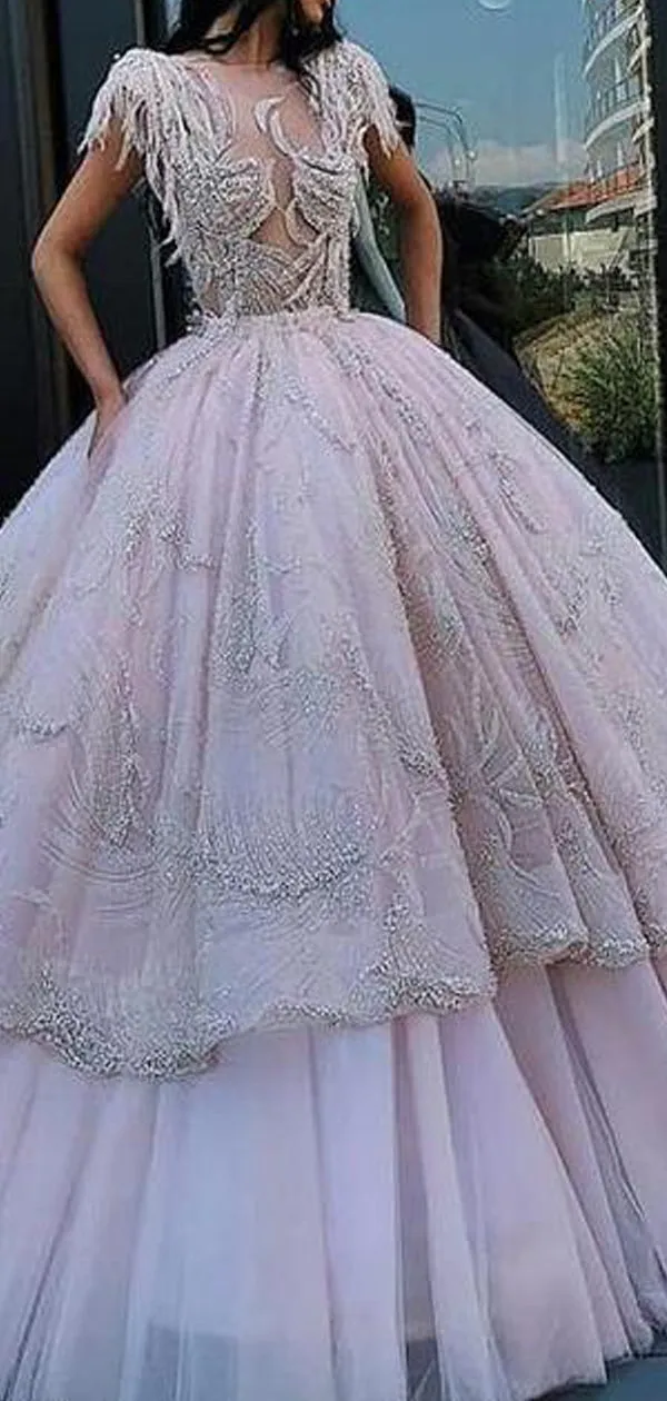 A-line Gorgeous Elegant High Quality Custom Unique Design Prom Dresses, PD1076