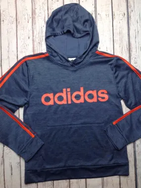 Adidas BLUE & ORANGE PULLOVER HOODIE Sweatshirt