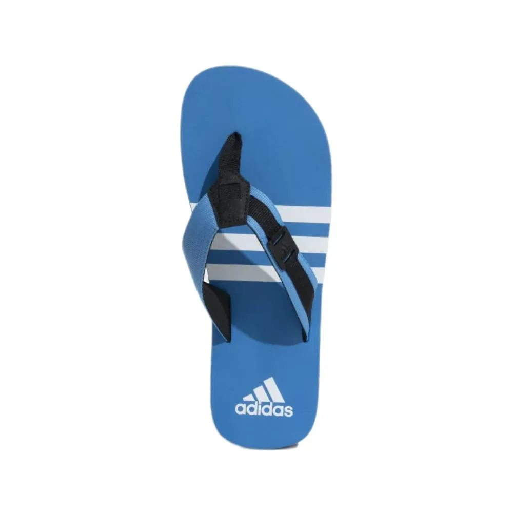 Adidas Men's Enthuso M Slipper (Core Black/Cloud White/Pulse Blue)