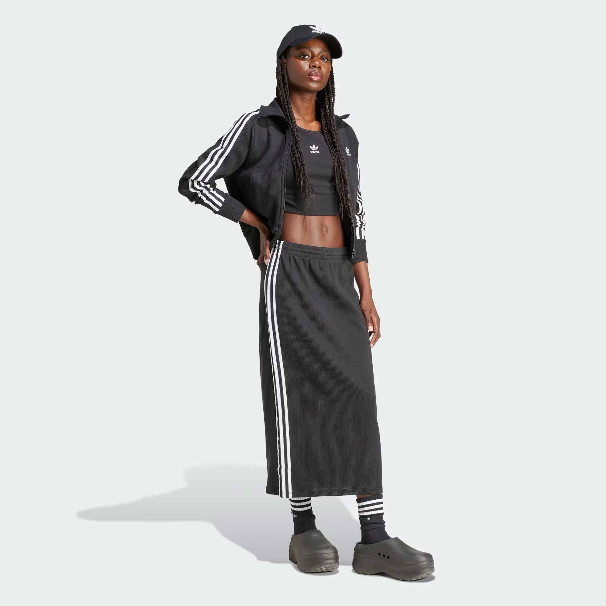 ADIDAS ORIGINALS | KNIT SKIRT { BLACK