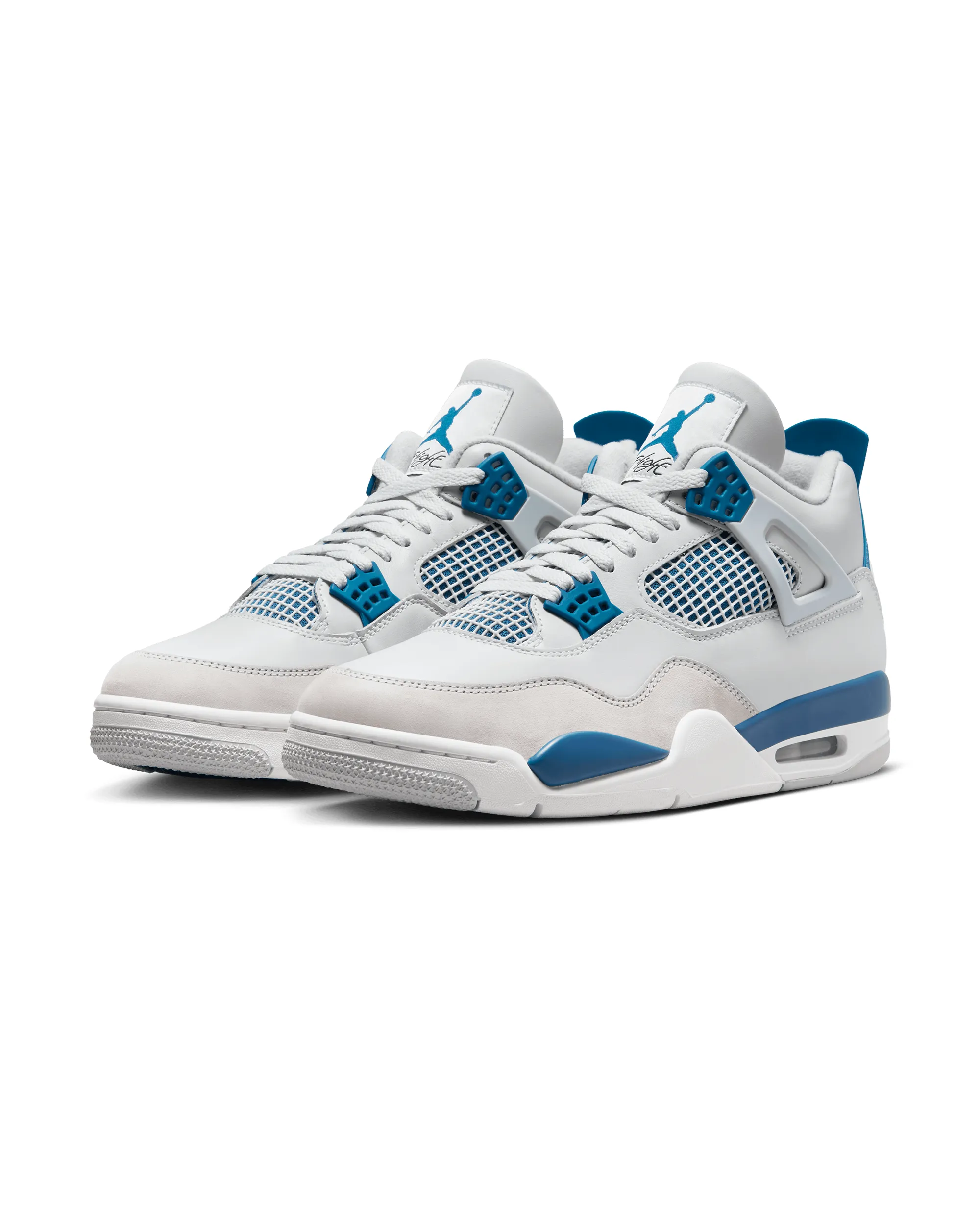 Air Jordan 4 Retro - Off White / Military Blue / Neutral Grey