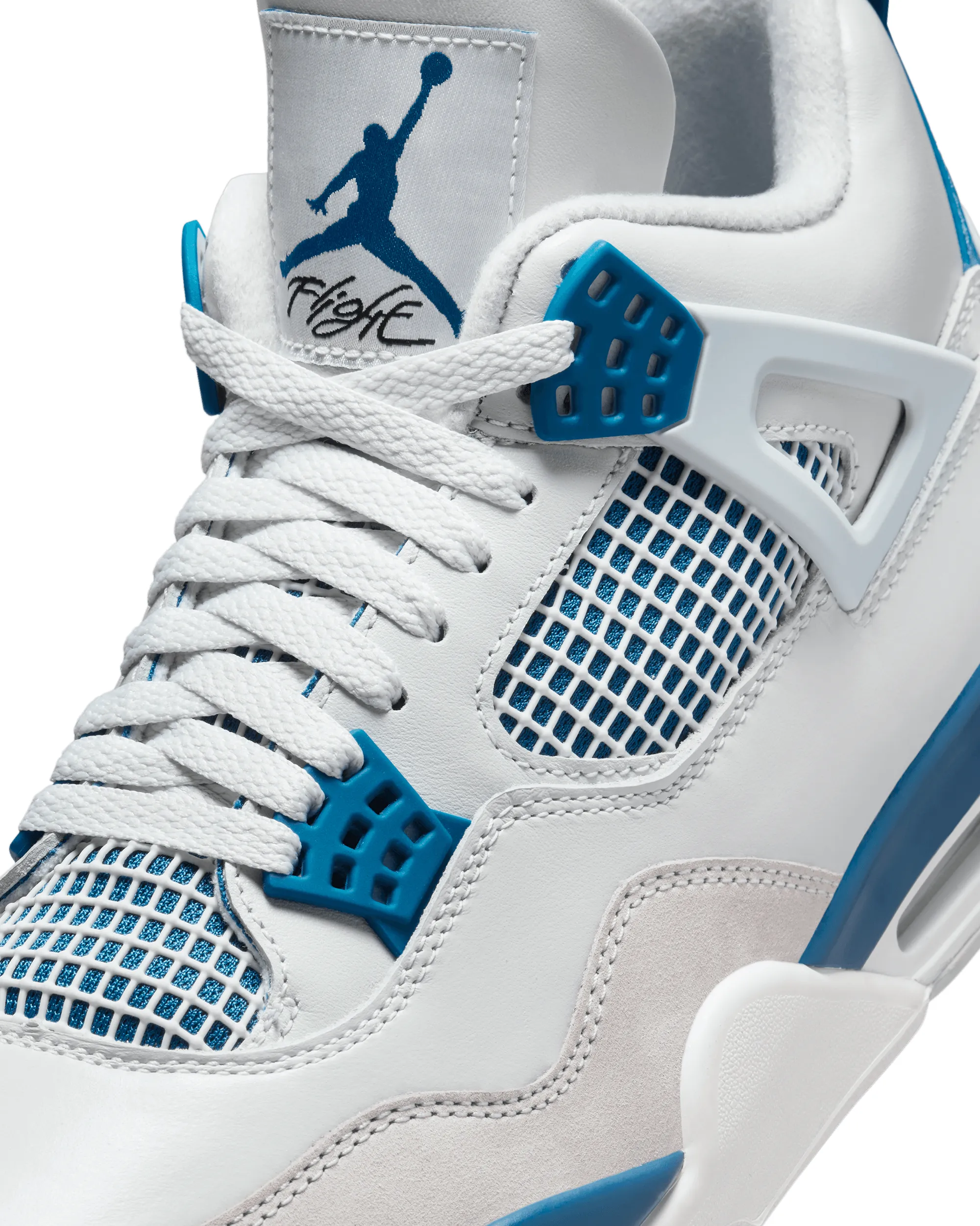 Air Jordan 4 Retro - Off White / Military Blue / Neutral Grey