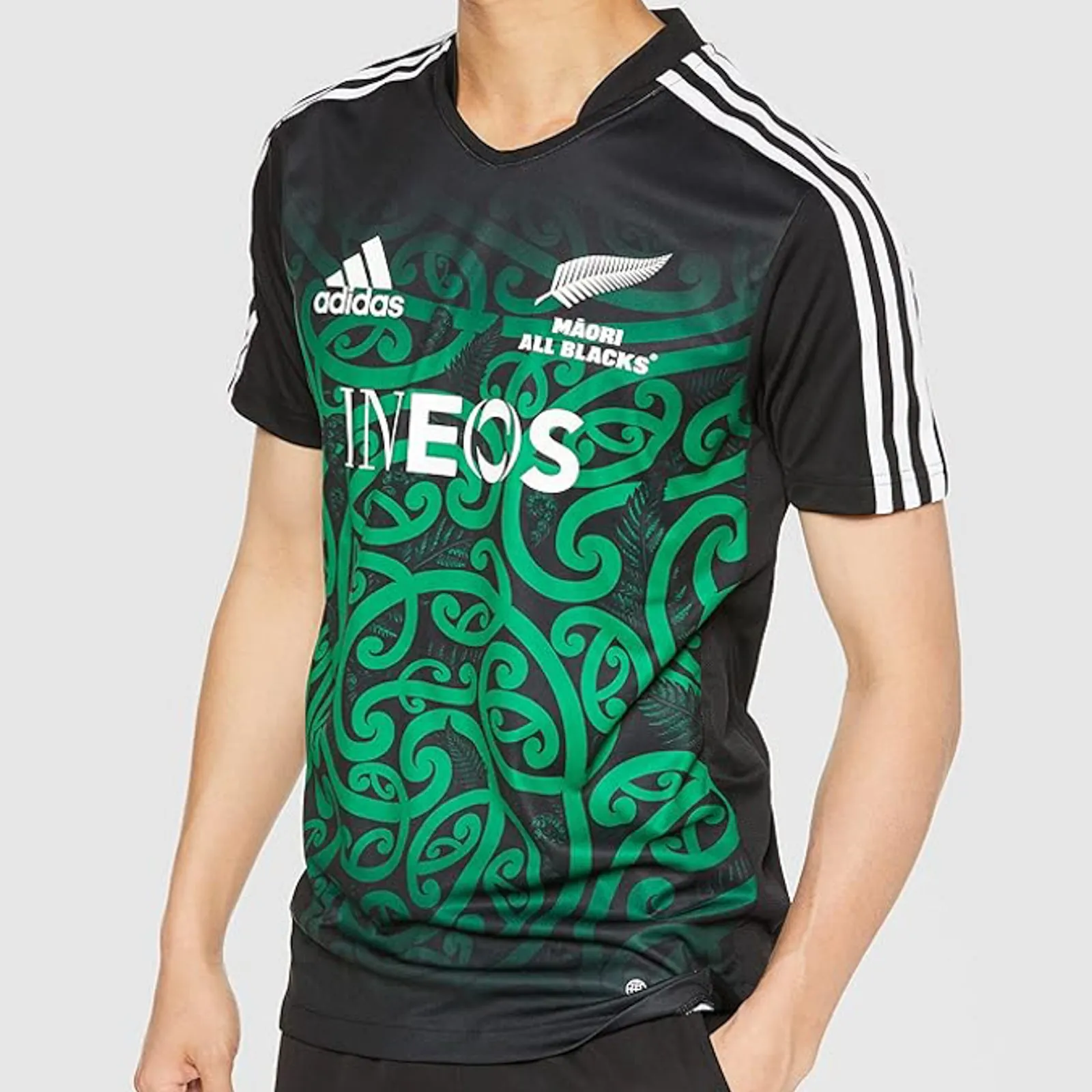 All Blacks Men's Maori Rugby Union Performance T-Shirt by adidas