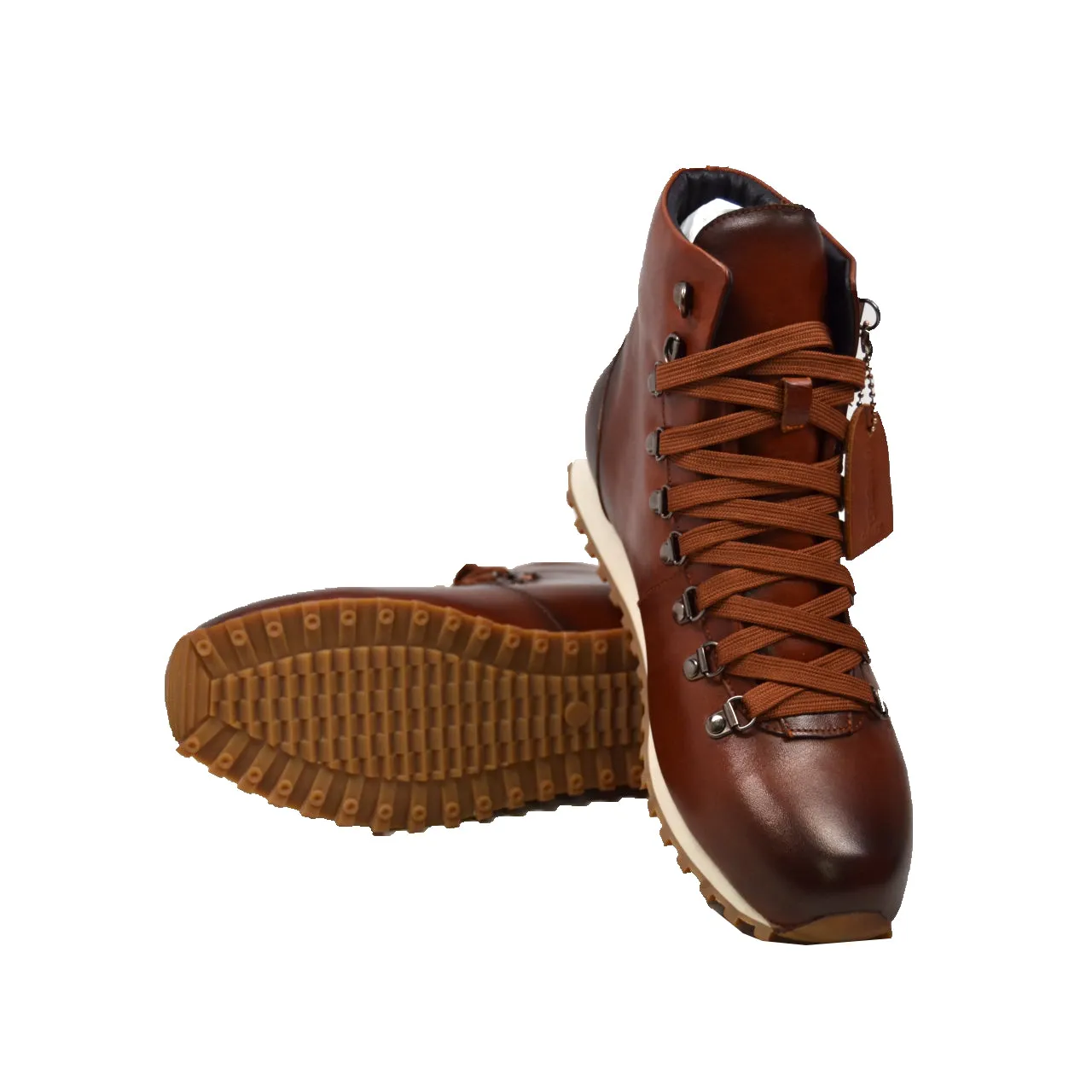 Alpine GT Boots: Handcrafted Leather-Suede Everyday Shoes - Hightop British Collection