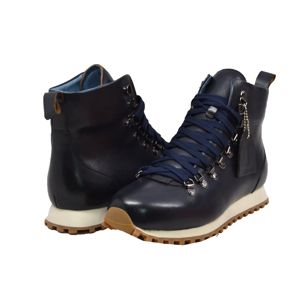 Alpine GT Boots: Handcrafted Leather-Suede Everyday Shoes - Hightop British Collection