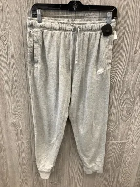 Athletic Pants By Nike In Grey, Size: M