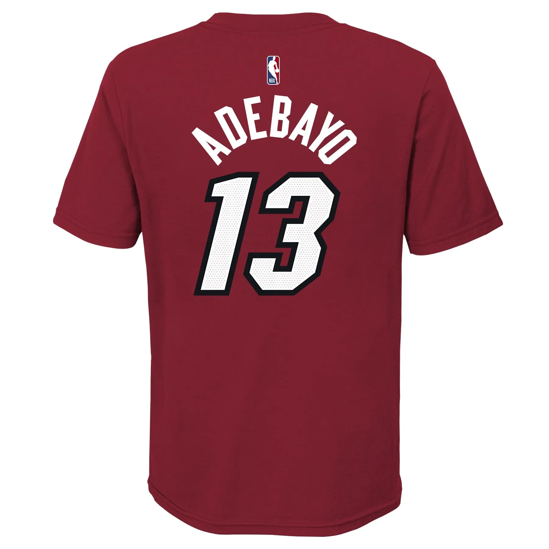 Bam Adebayo Nike Jordan Brand Statement Red Name & Number Kids Tee