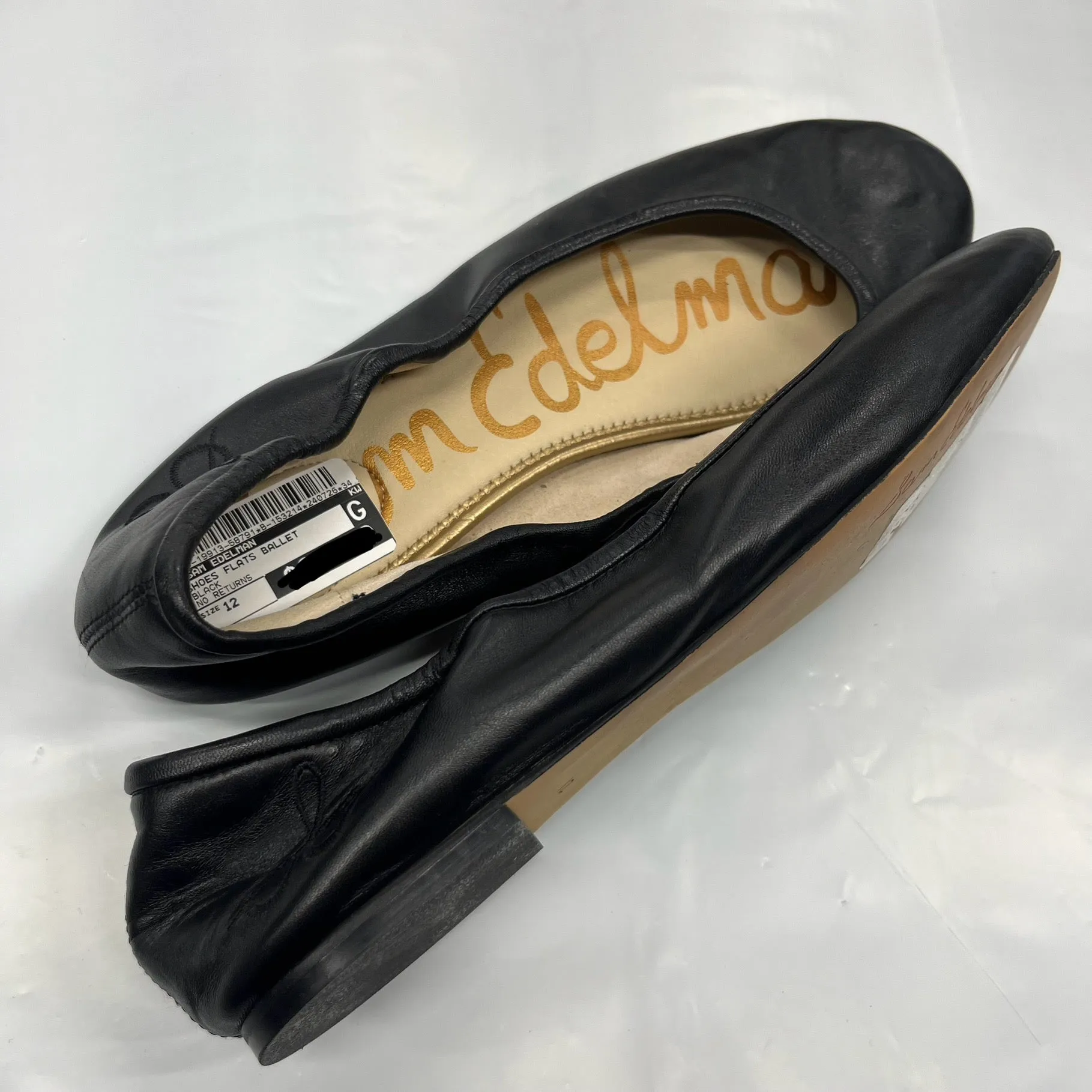 Black Shoes Flats Ballet Sam Edelman, Size 12