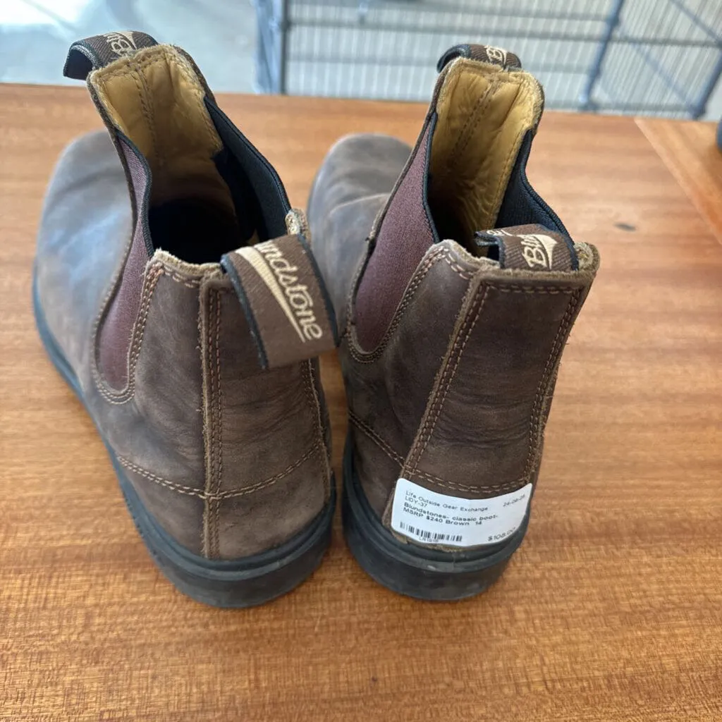 Blundstones- classic boot- MSRP $240: Brown -unisex-14