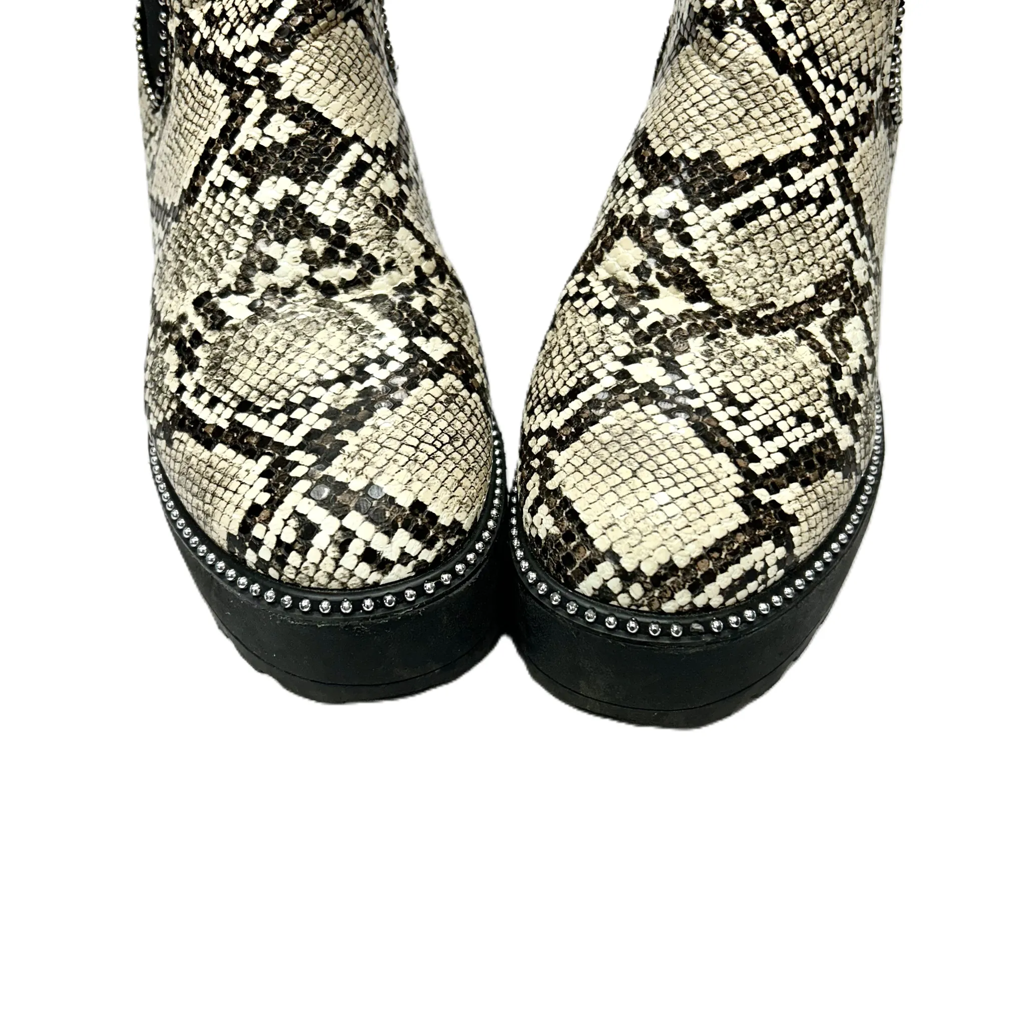 Boots Combat By Tinstree In Snakeskin Print, Size: 9