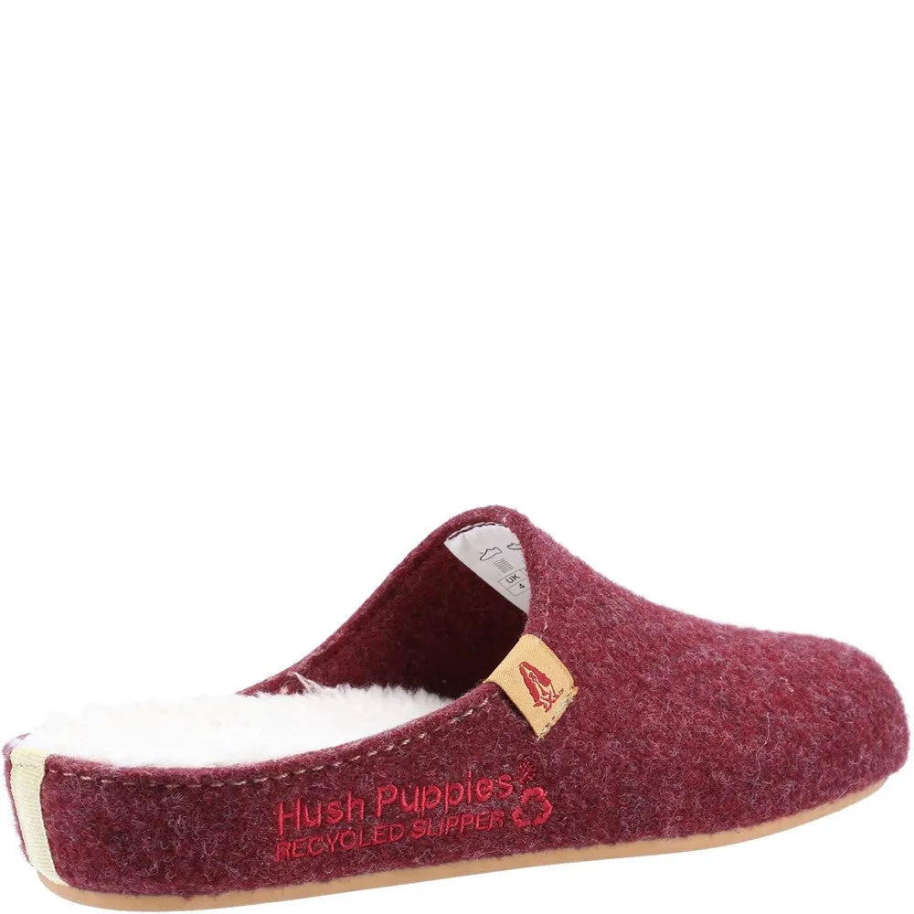 Burgundy Recycled Good Slippers