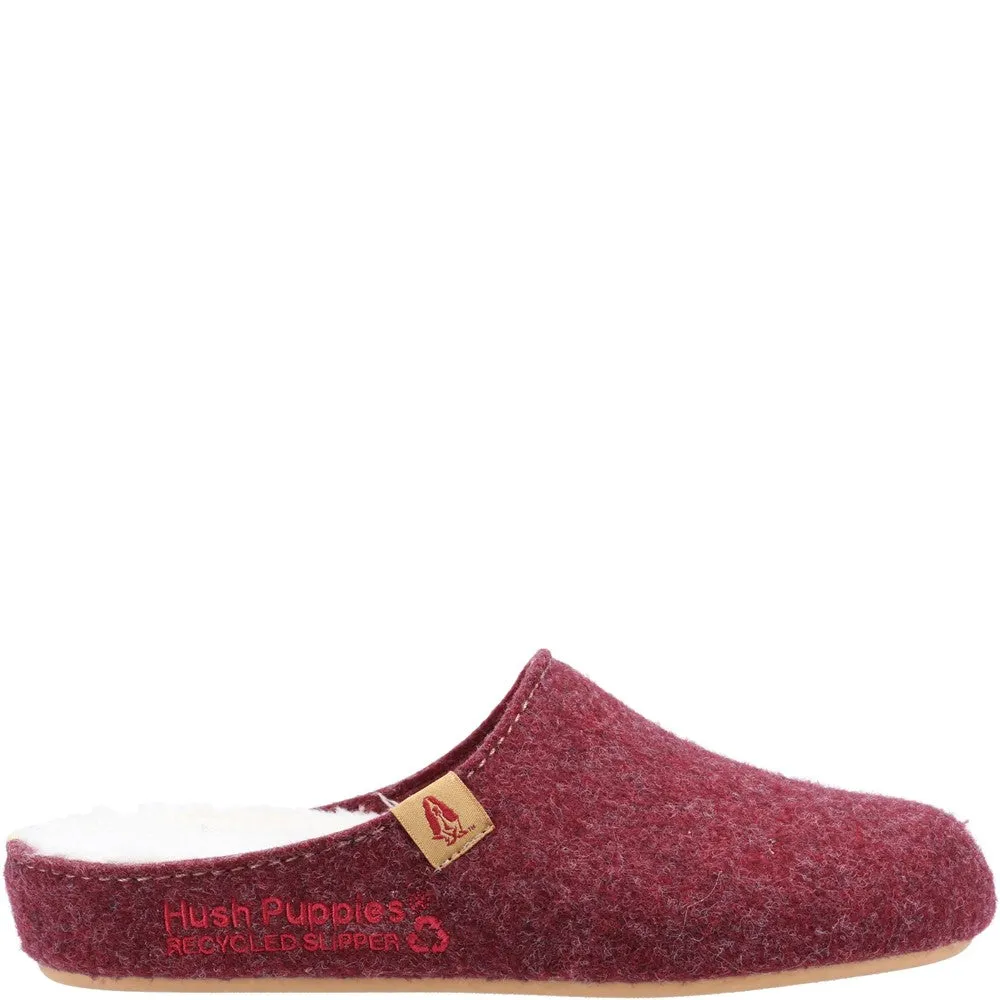 Burgundy Recycled Good Slippers