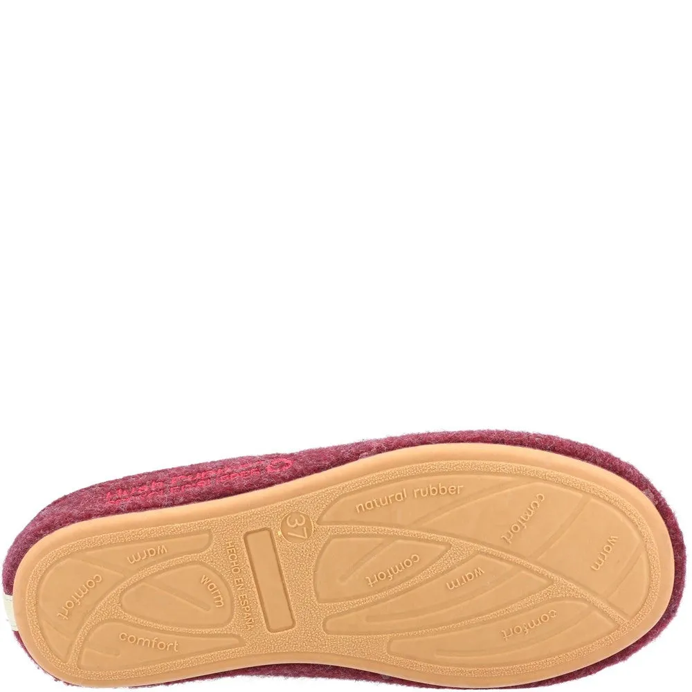 Burgundy Recycled Good Slippers