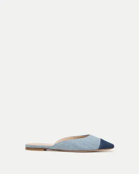 Carlotta Denim Flat