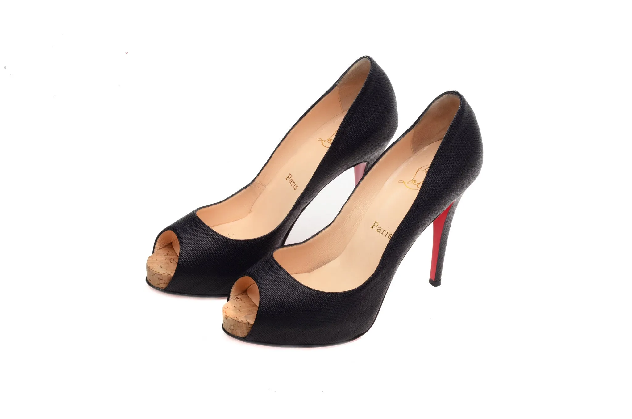 Christian Louboutin - Black Peep Toe Pumps - IT 39 1/2