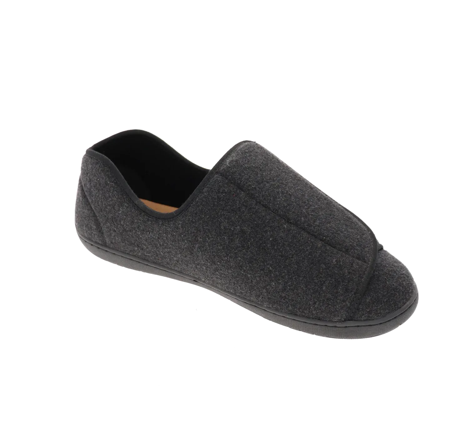 Doctor 2 Black Wool Slipper