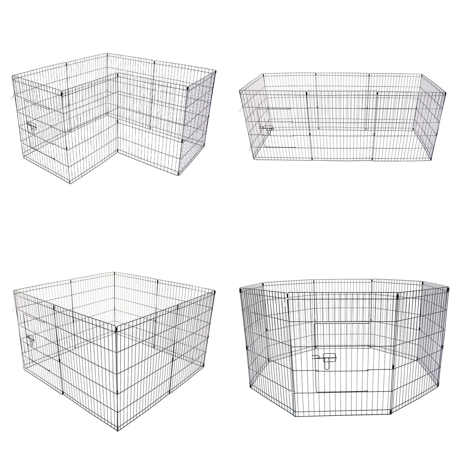 Durable Steel Foldable Pet Playpen 8 Panel 30in by Paw Mate