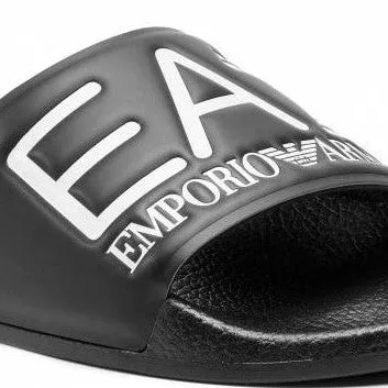 EA7 Black Slippers