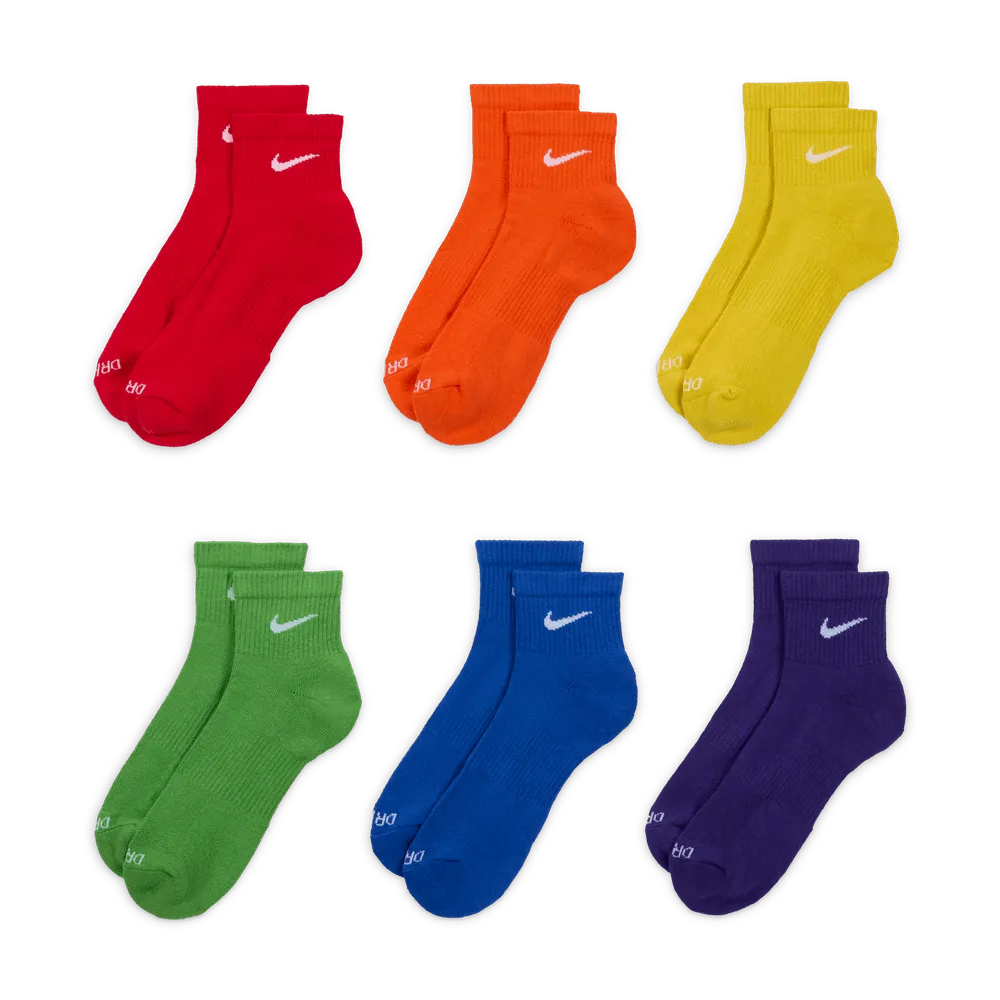 Everyday Plus Cushioned Training Ankle Socks (6 Pairs) 'Multi Color'