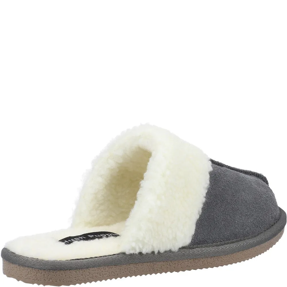 Grey Arianna Mule Slippers