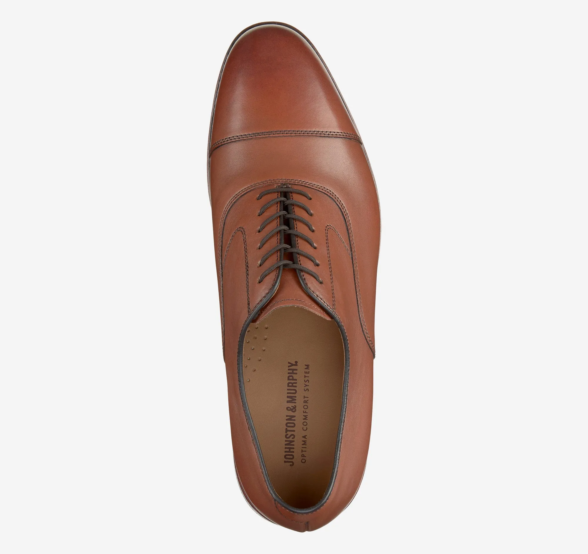 Melton Cap Toe Shoes - Tan