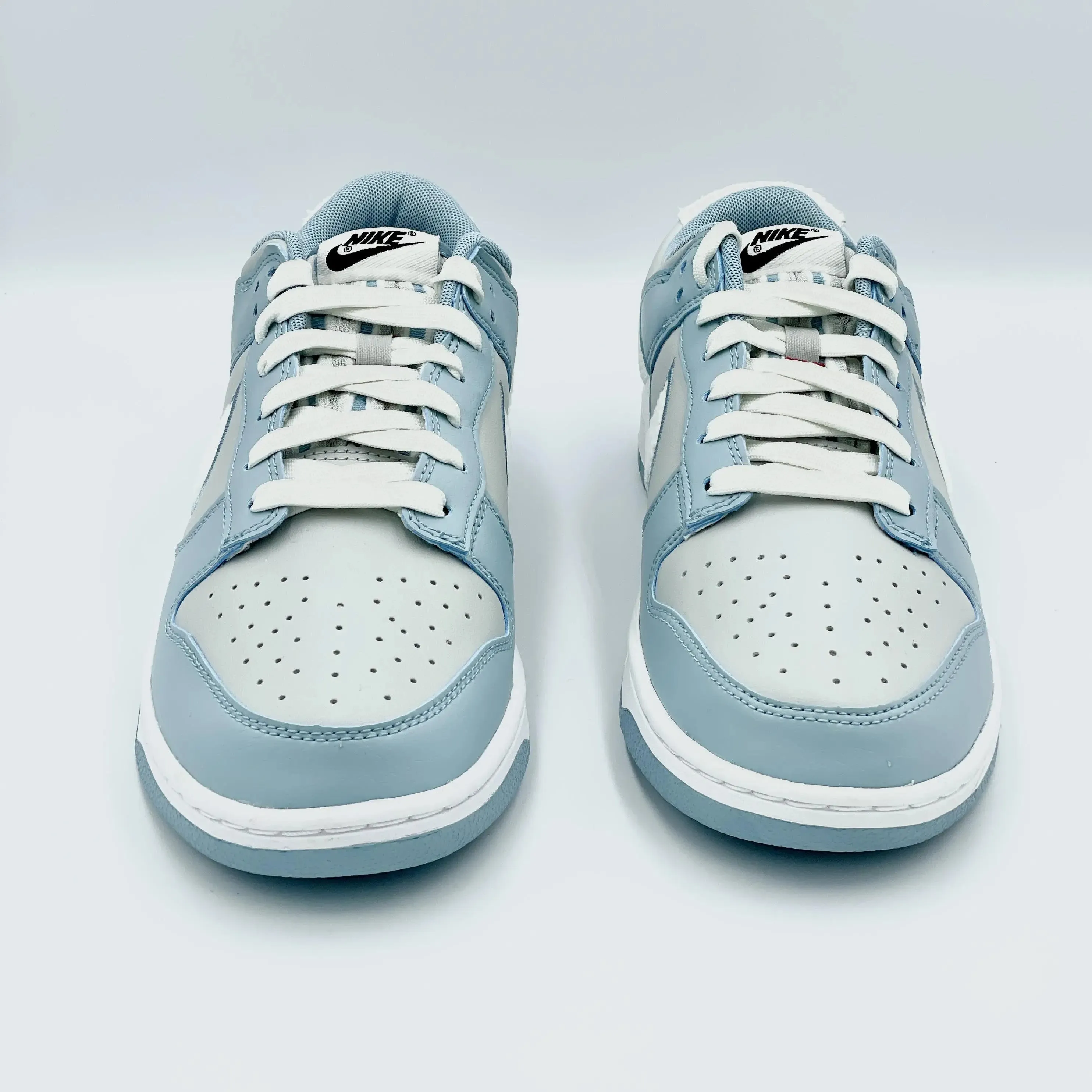 Nike Dunk Low Retro Fleece Swoosh Worn Blue