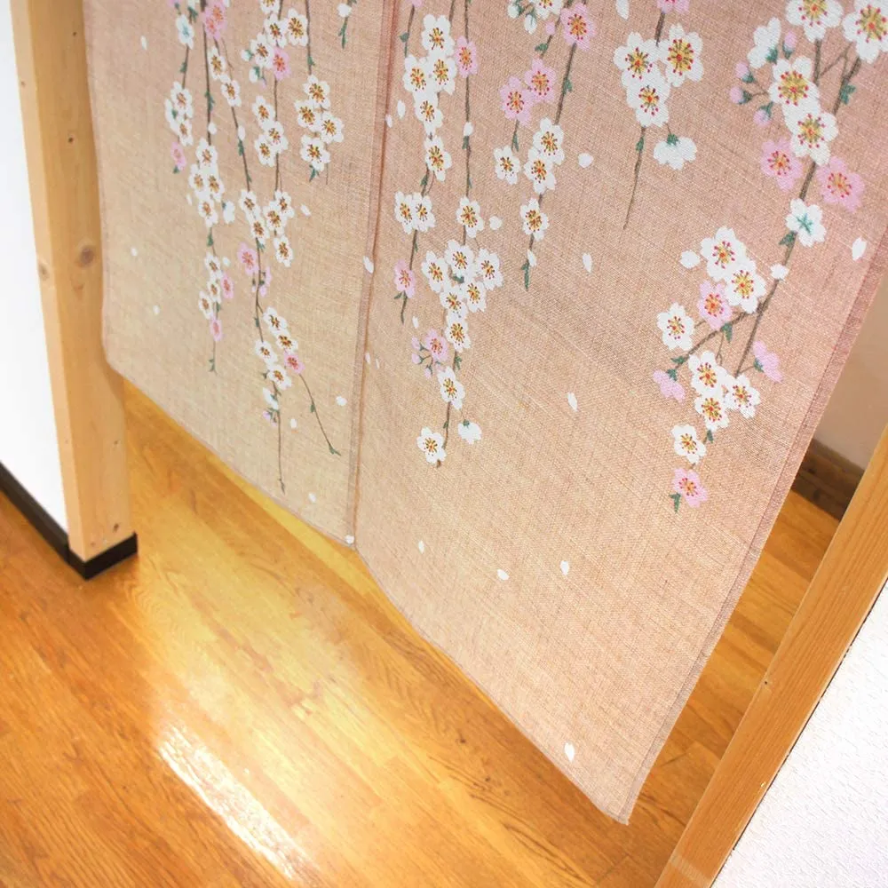 NOREN Japanese Doorway Curtain Cherry Blossoms Sakura 150 x 85cm