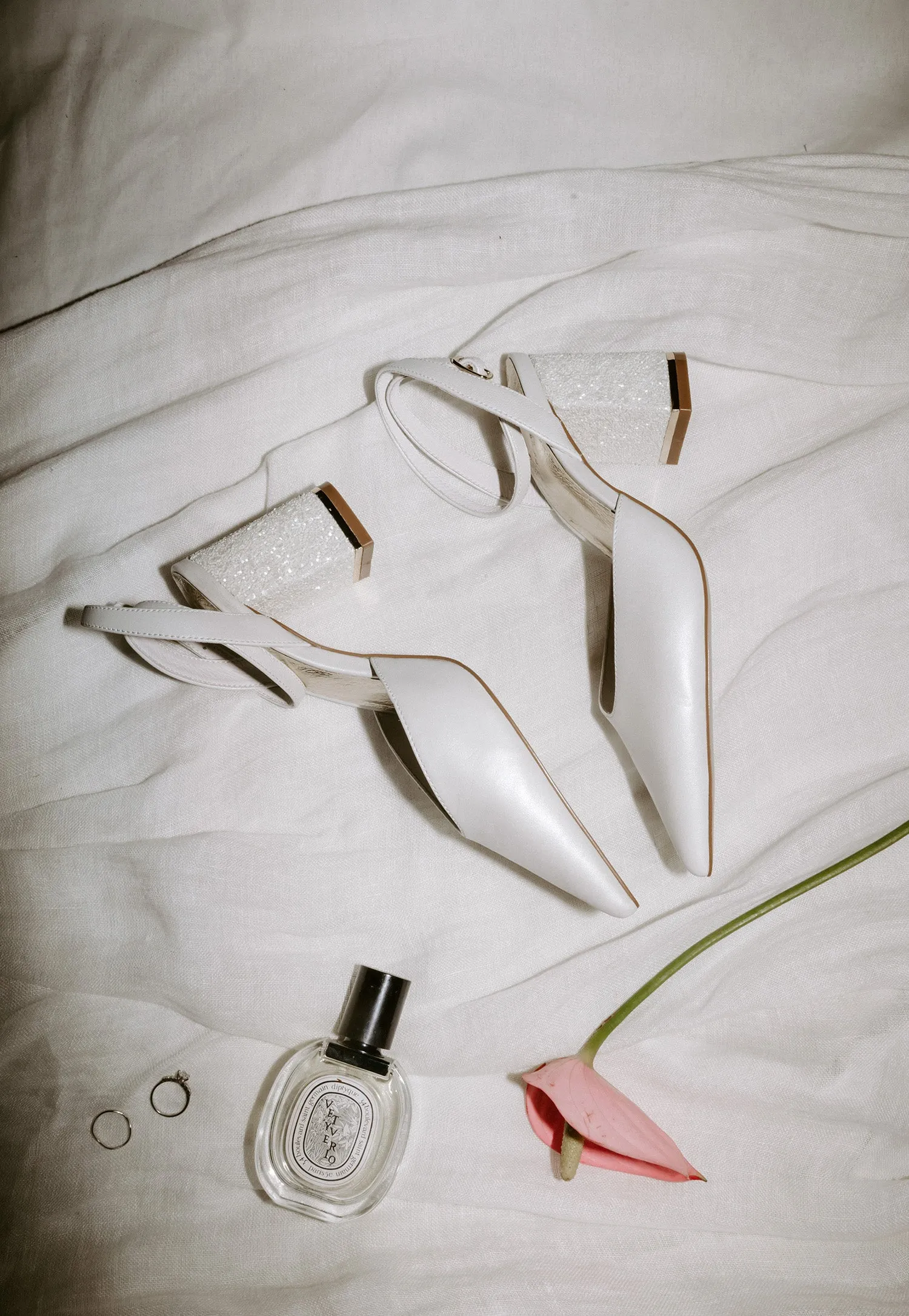 ODYSSEY - POINTED CLOSED TOE BRIDAL HEELS