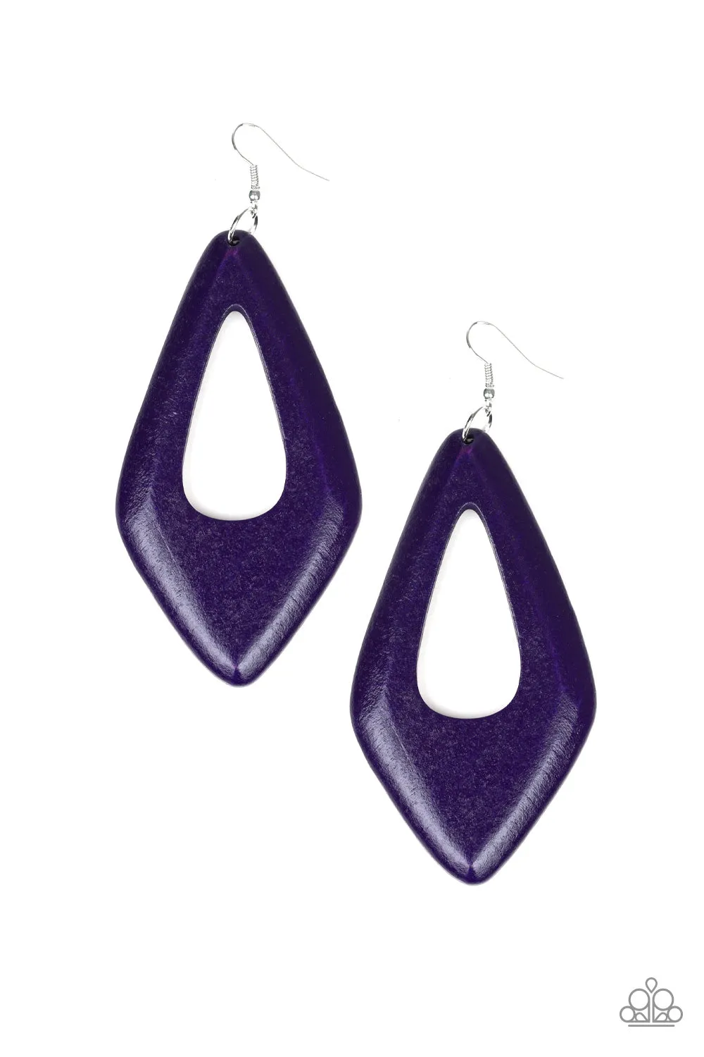 Open Door Jewelry - A SHORE Bet - Purple Earrings - Paparazzi Accessories