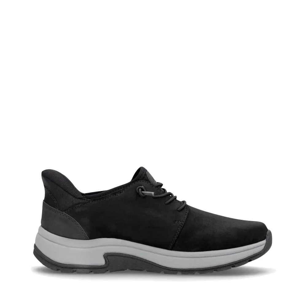 Rieker Men's Bruce 50 Elastic Lace Shoe in Black