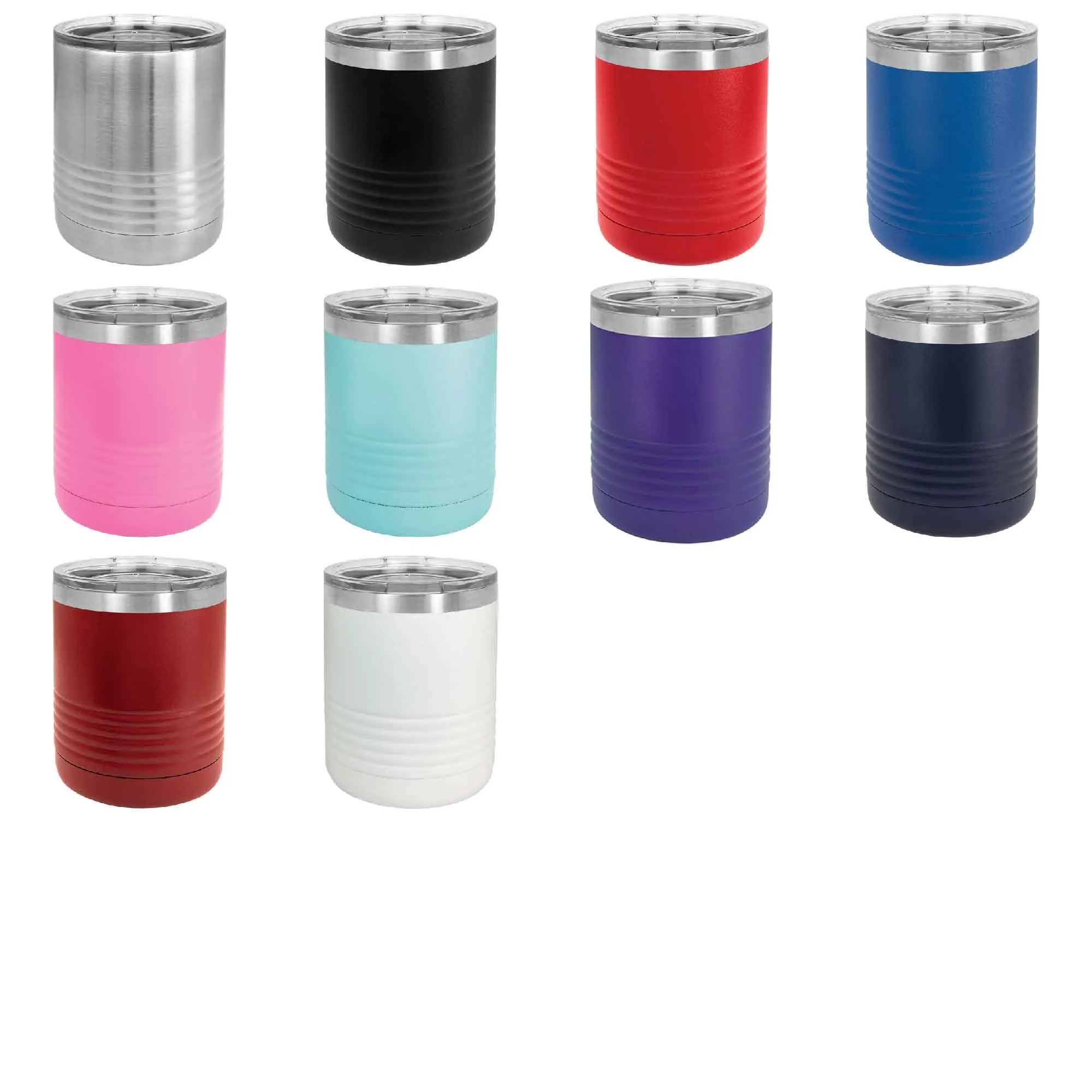 SALE - Bulk Wholesale Personalized Laser Engraved or Full Color Print Stainless Steel Vacuum Insulated Tumblers - As Low As $13.50 each