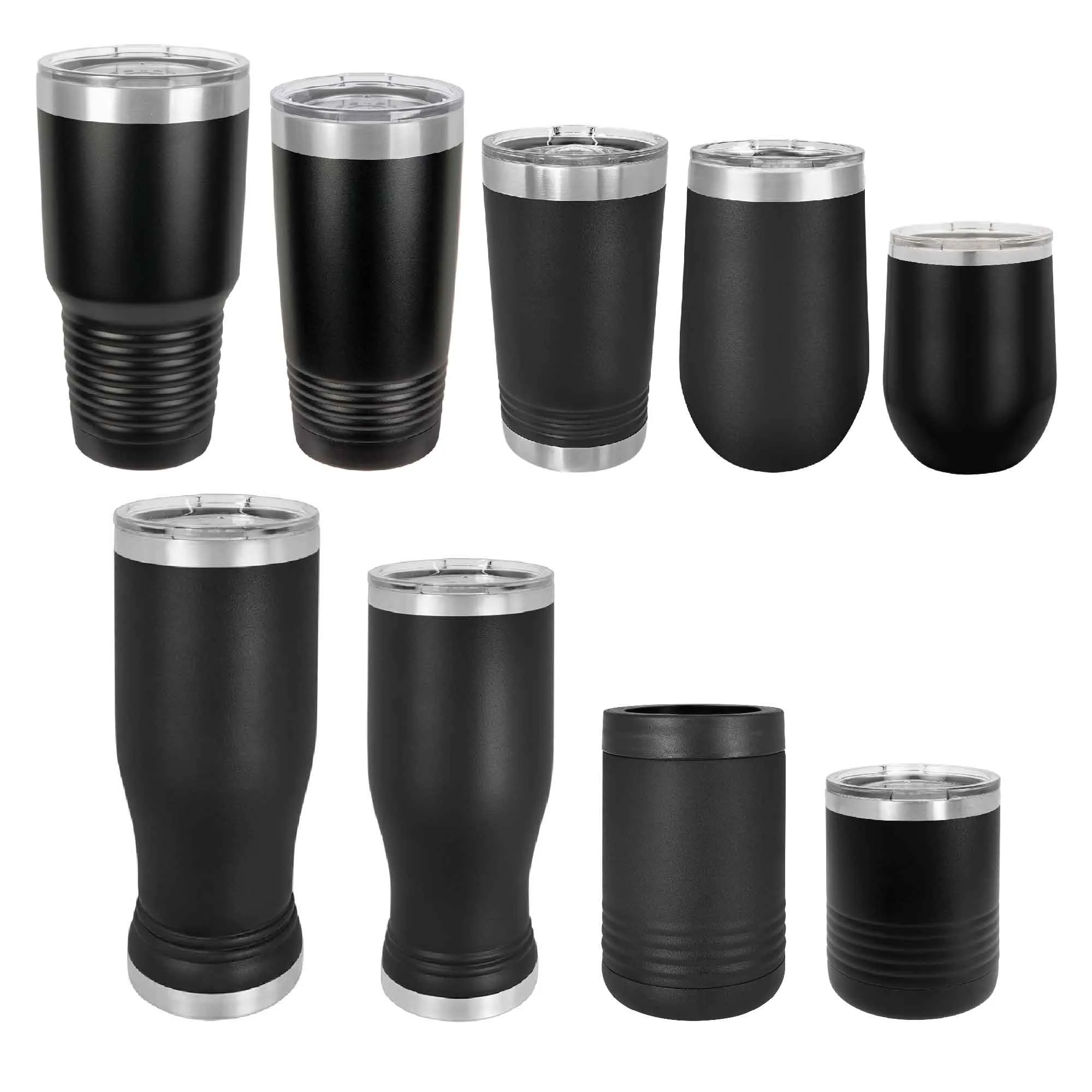 SALE - Bulk Wholesale Personalized Laser Engraved or Full Color Print Stainless Steel Vacuum Insulated Tumblers - As Low As $13.50 each