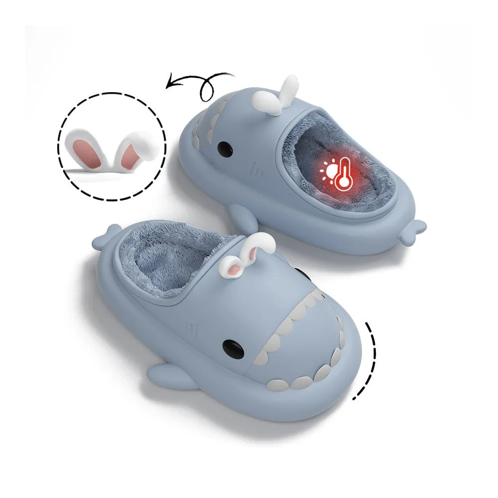 Sharkicks Basic - Winter Bunny Heel-open Shark Slippers