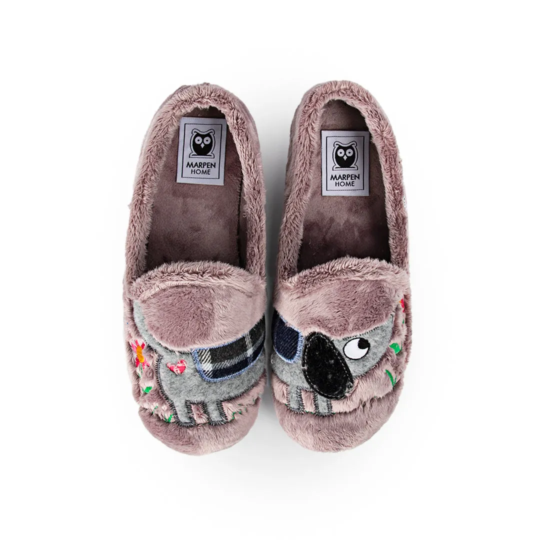 Slippers Camping Perrito Lila