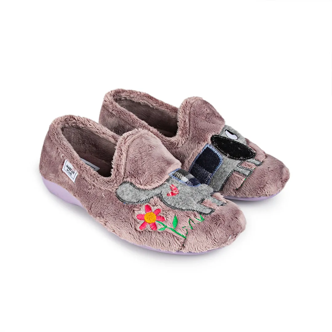 Slippers Camping Perrito Lila