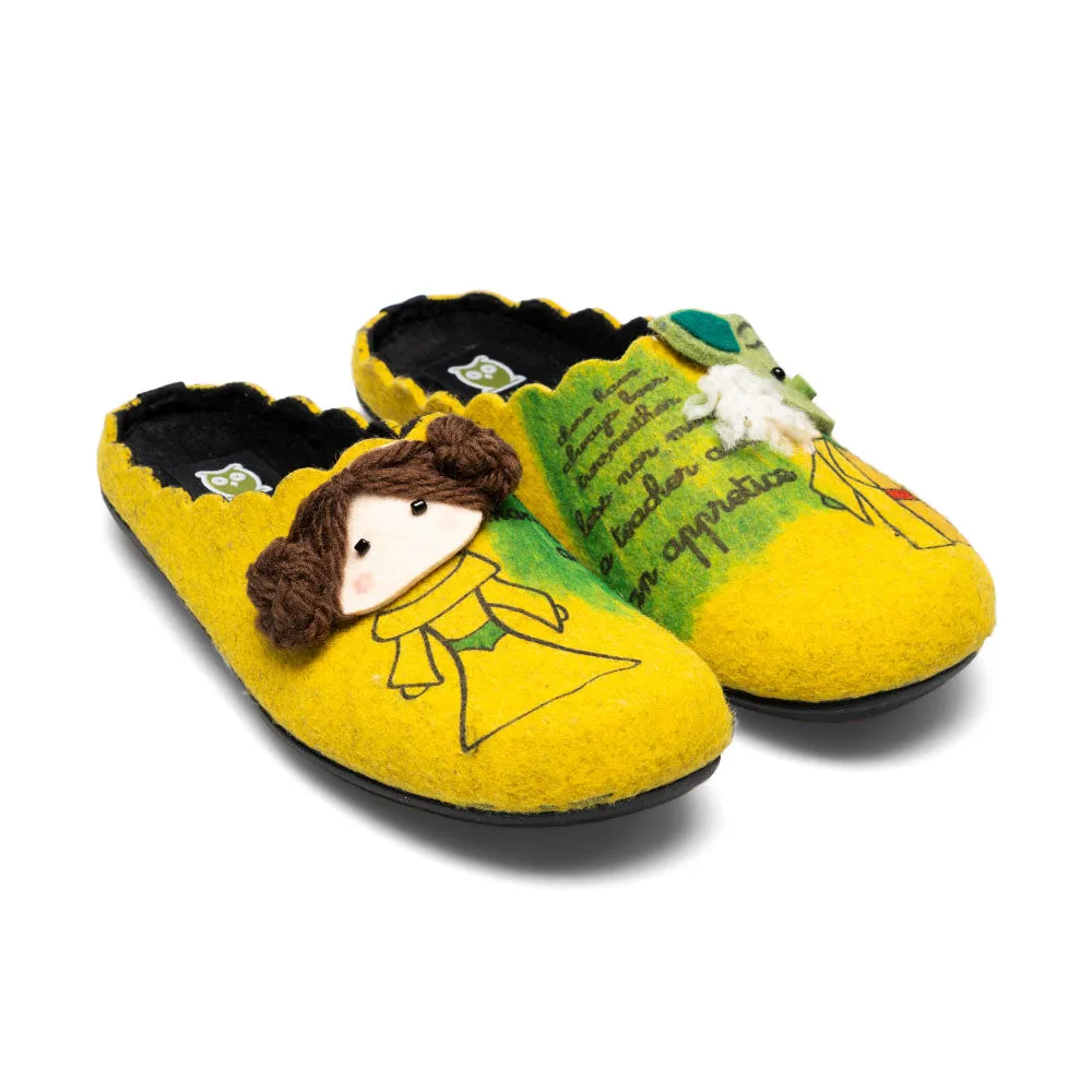 Slippers Princesa Leia y Yoda Amarillo