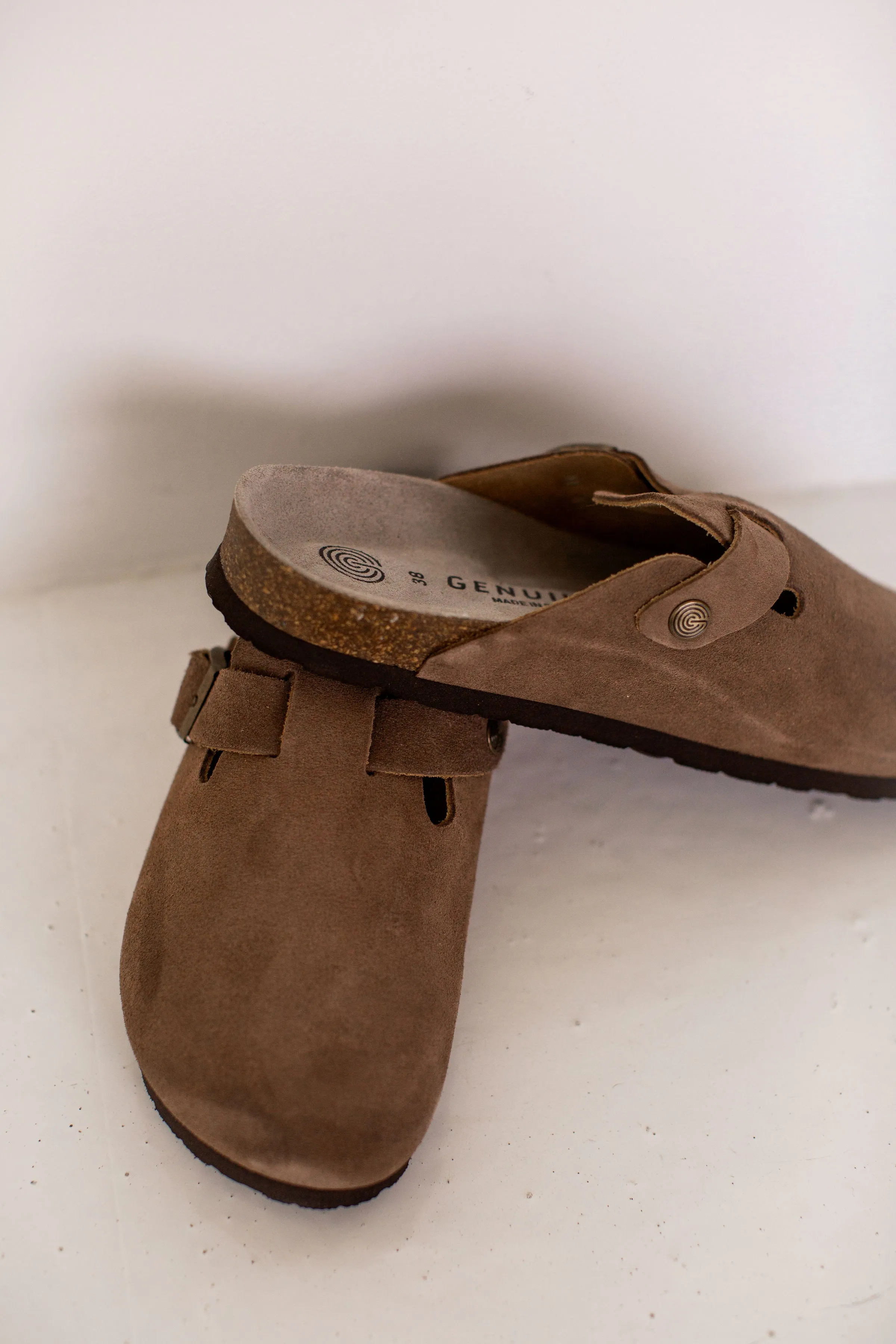 Mocha Suede Boston Clogs from Tacoma - Enhanced Title