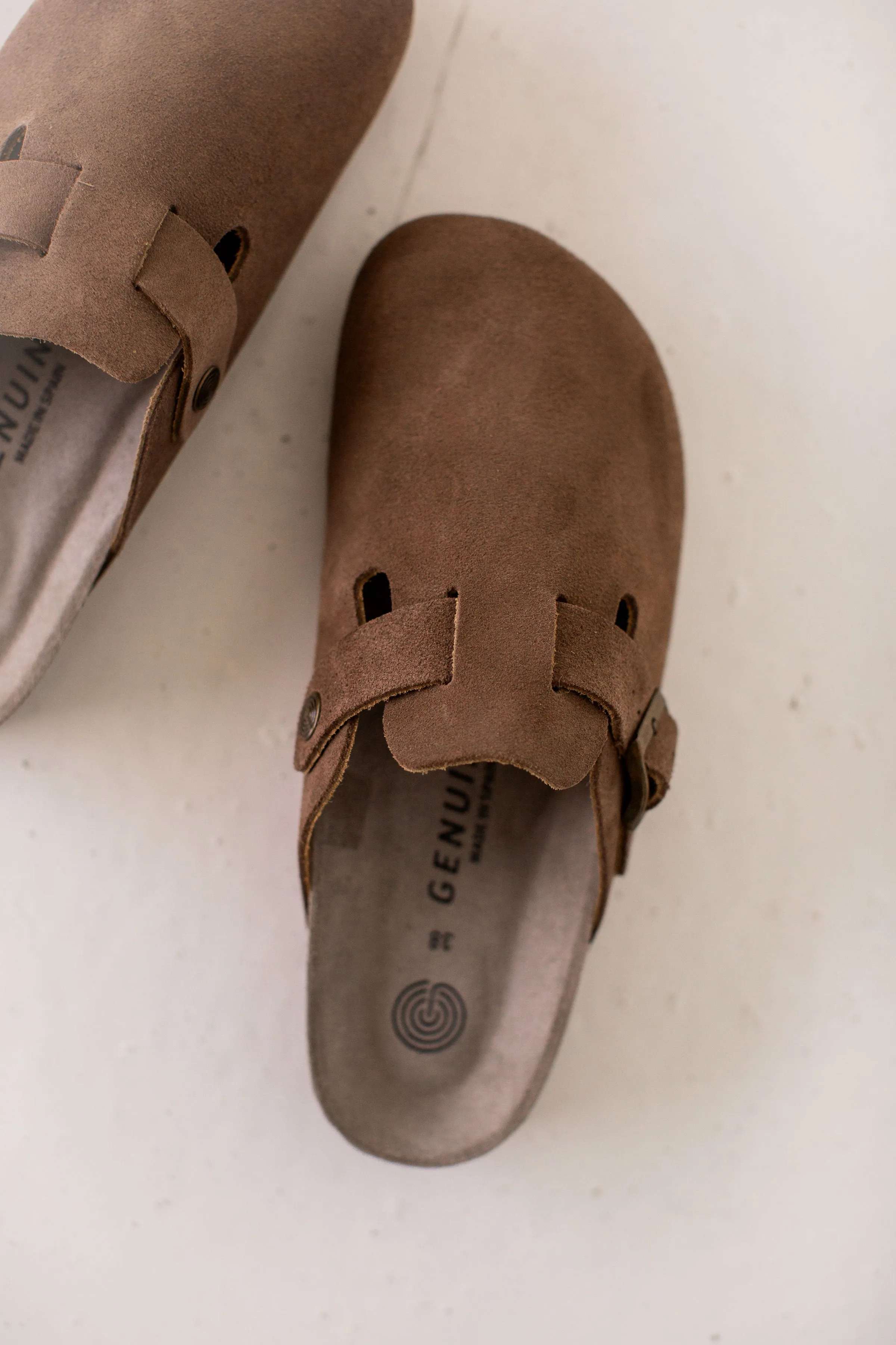 Mocha Suede Boston Clogs from Tacoma - Enhanced Title