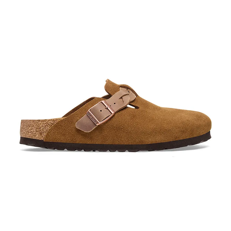 Women's Boston Braid Narrow Mink Suede