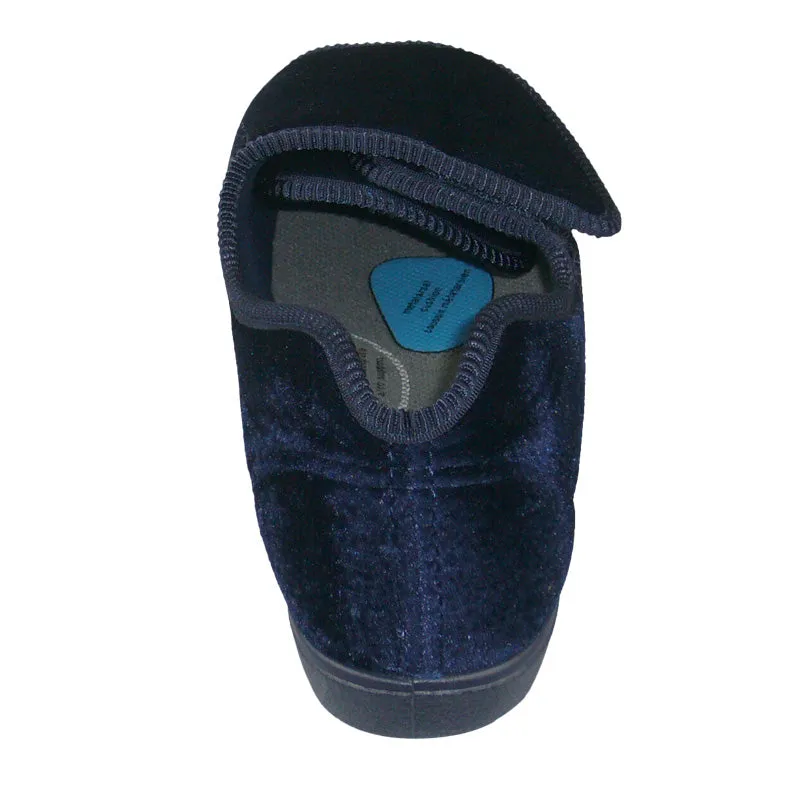 Women's Velcro Velour Diabetic Slipper