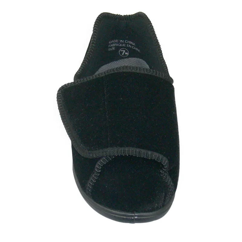 Women's Velcro Velour Diabetic Slipper